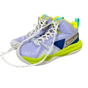 KIDS MOOLAH Press Break Sneakers Lilac/Green/Navy